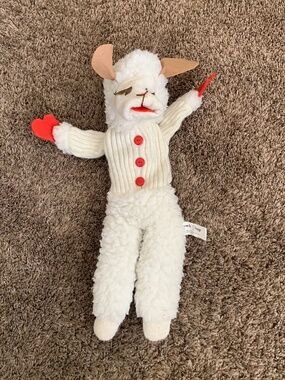 Vintage 1992 Lamb Chop Hand Puppet Plush Toy